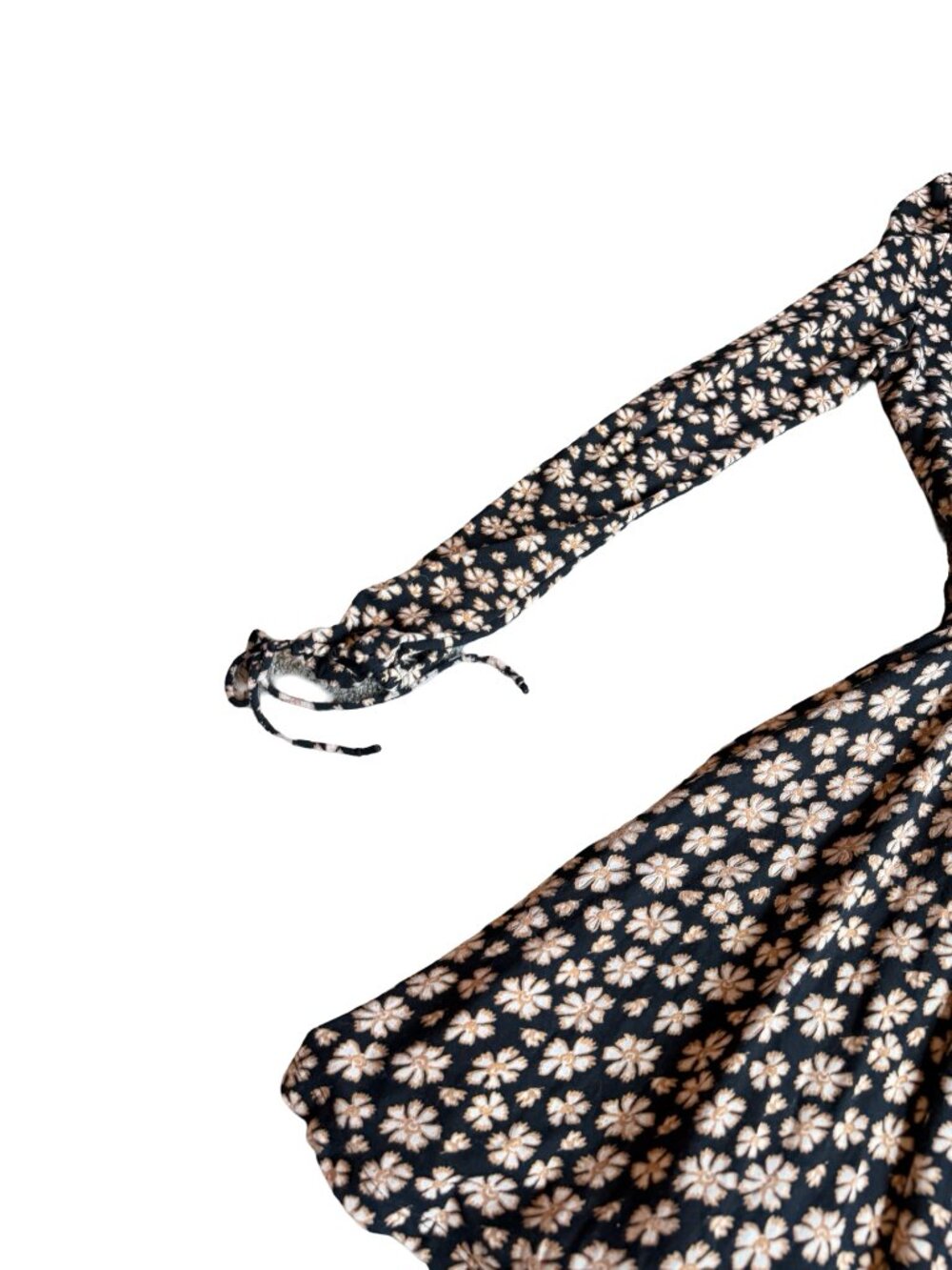 Free People Pradera Mini Dress Faux Wrap Stretchy Floral Print Comfy Size XS - Picture 13 of 16